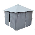 Grey Steel Garden Gazebo Canopy Shelter